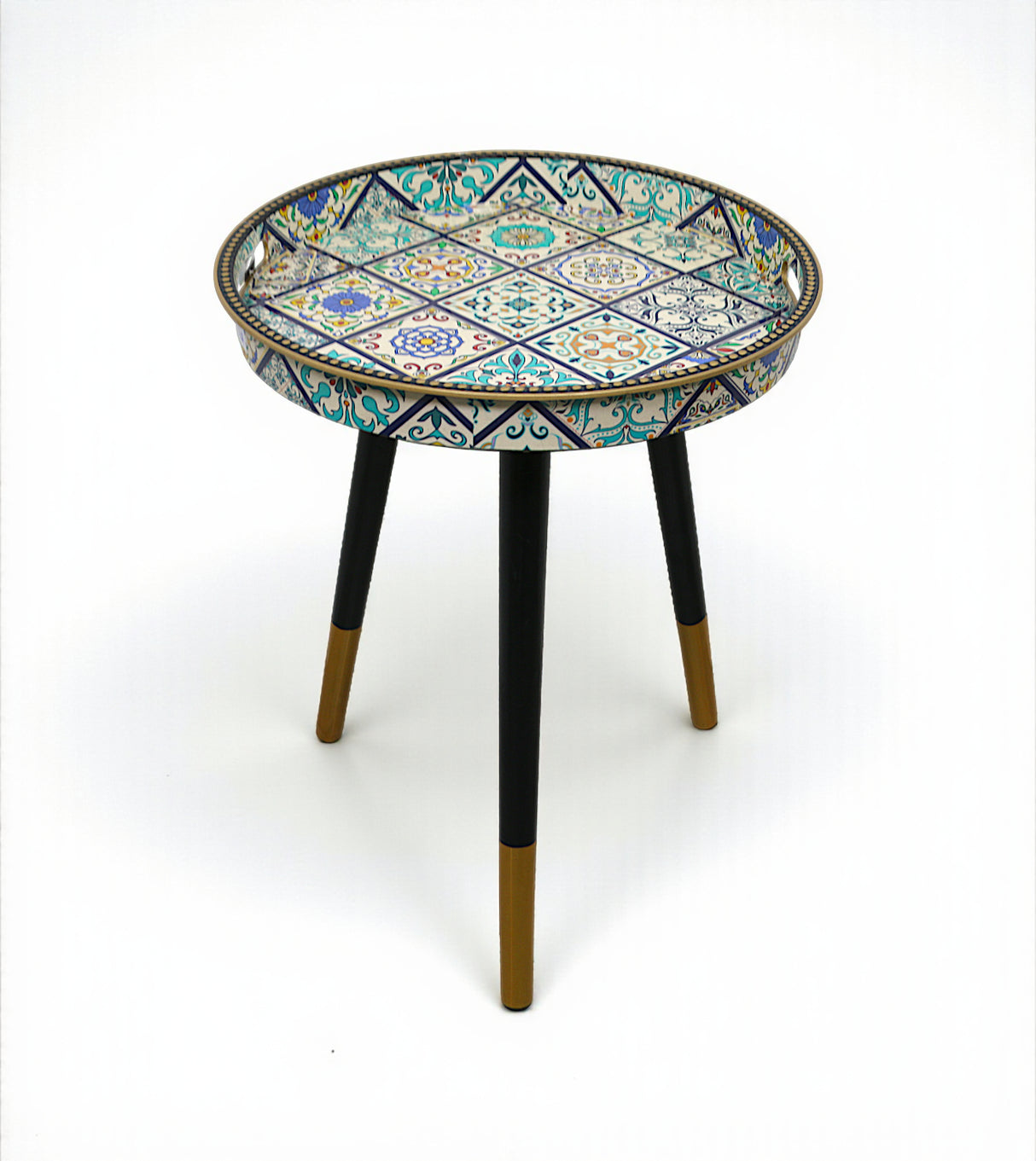 decoration table round fancy china 19.5x15.5