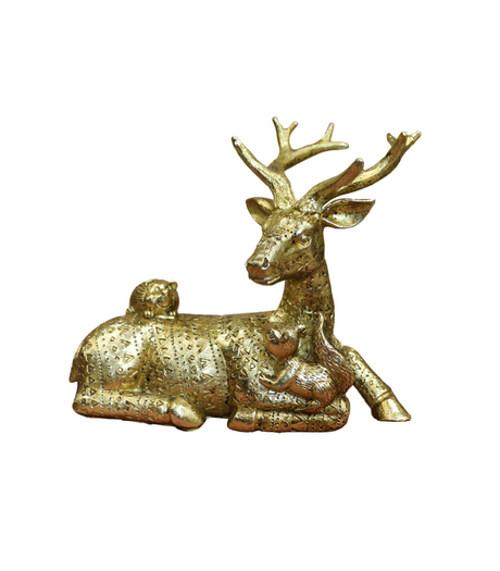 statue deer golden decorative 1190 6.5x8.5