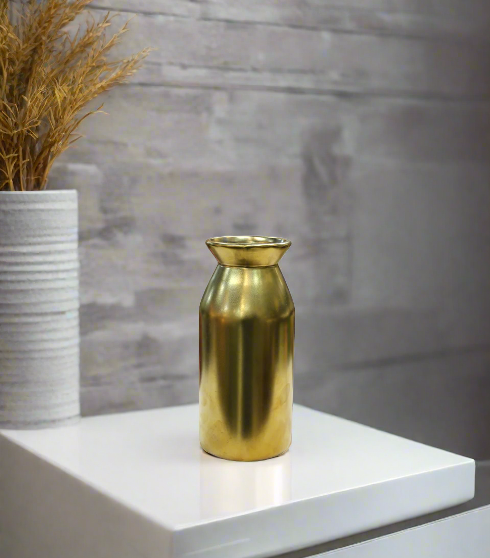 ceramic golden vase china