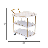 tea trolley 3 tier folding 30"x31"