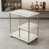 tea trolley 3 tier new state white 31''x30''