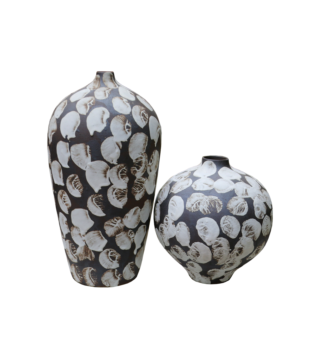 shell print vase large china 1718-2