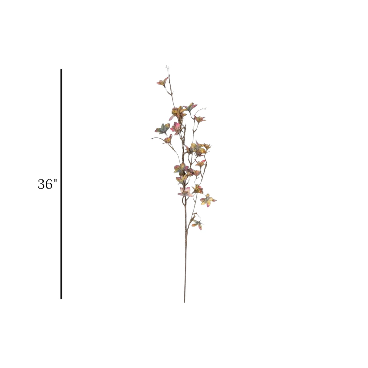 flower branch faux multi 36'' china