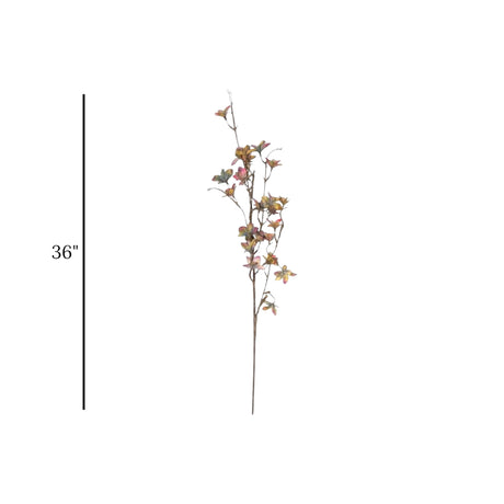 flower branch faux multi 36'' china
