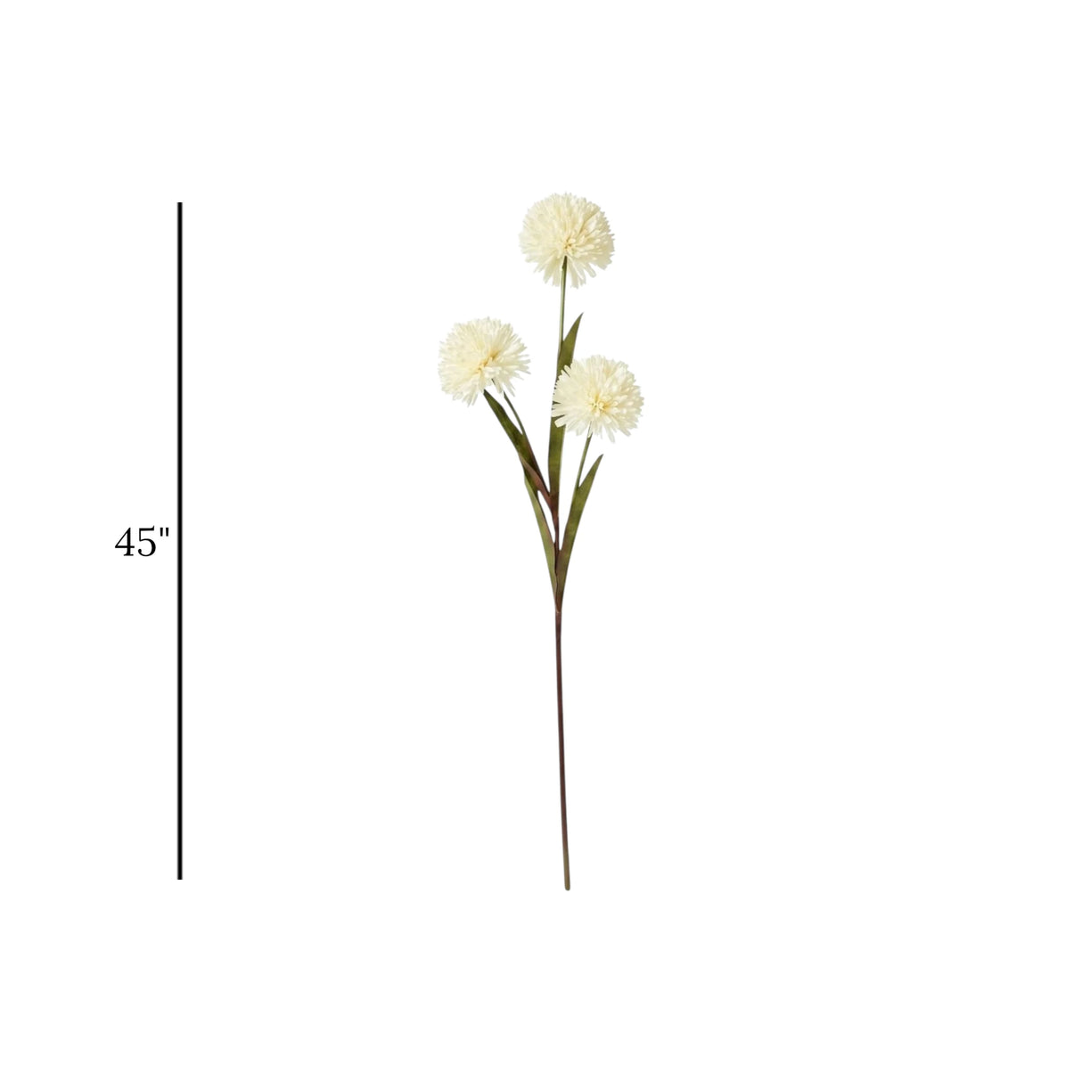flower branch dahlia white 45'' china