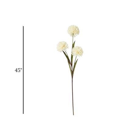 flower branch dahlia white 45'' china