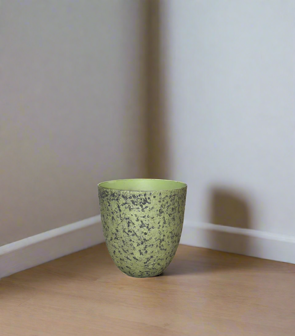 fiber planter green china 975-3