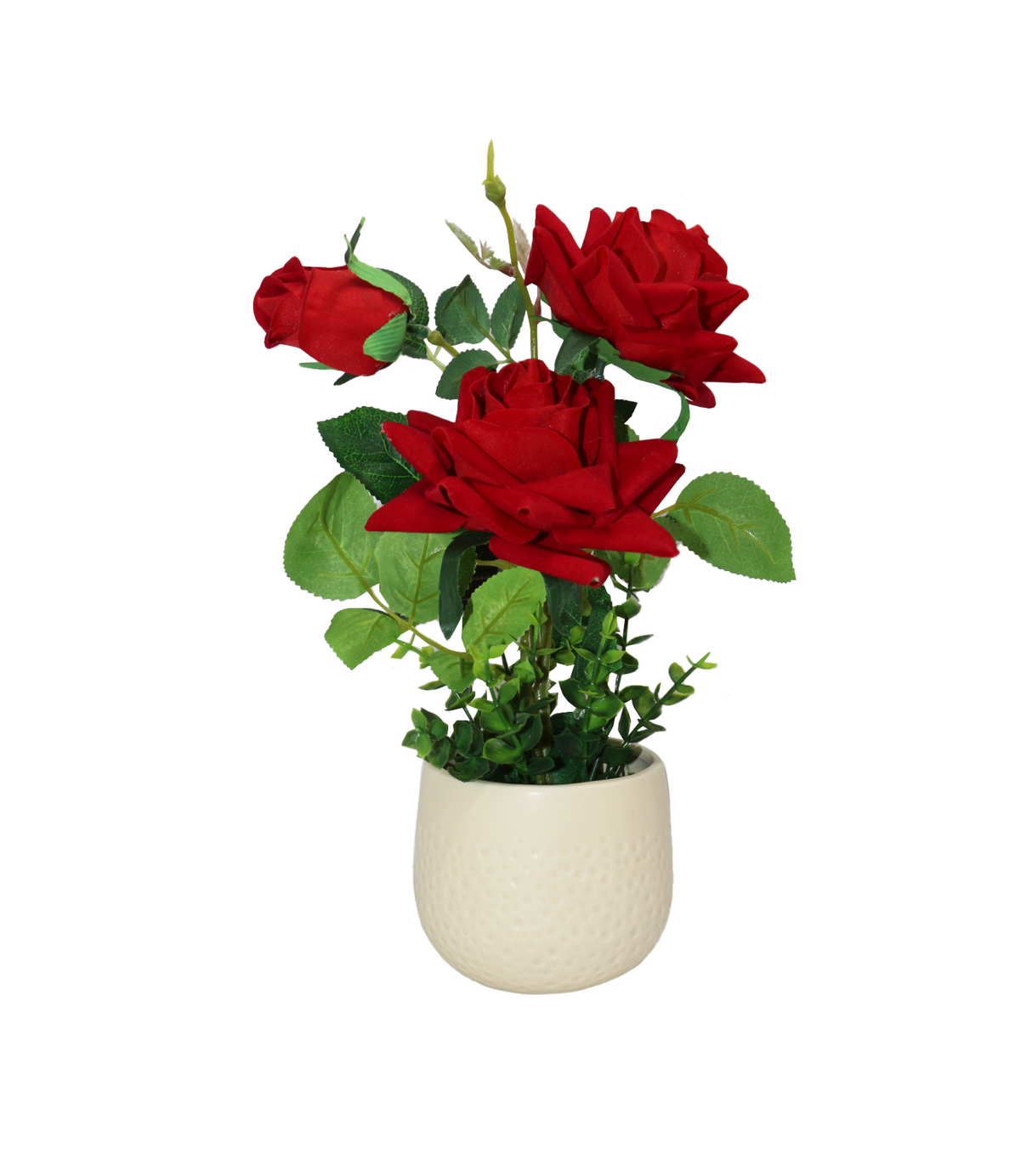 red rose flower with ceramic pot china 18011