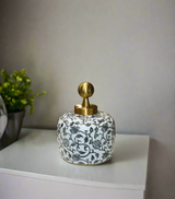 ceramic candy vase & lid small china 790-5
