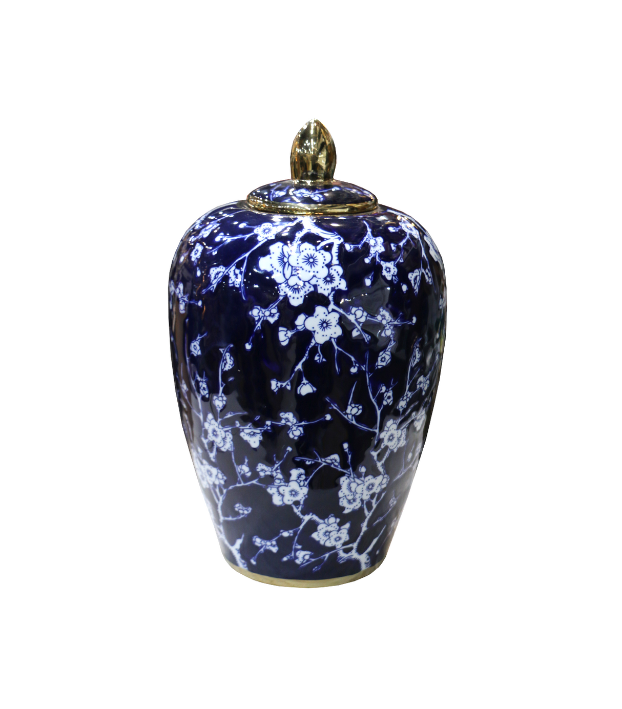 ceramic candy vase & lid small china 793-8