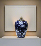 ceramic candy vase & lid small china 793-8