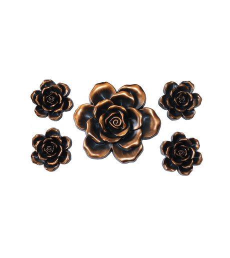 antique flower motif 5pc china(10"x10")(5"x5")