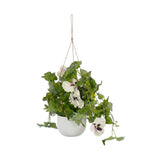 flower creeper with plastic hanging pot purple 21"x4.5" china