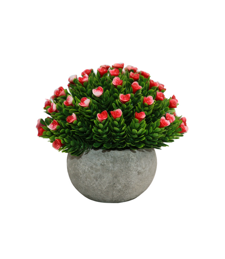 red rose flower with ceramic pot china 425-3