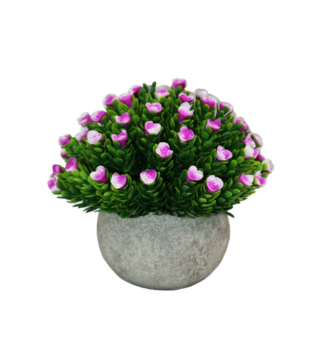 purple flower with ceramic pot china 425-3