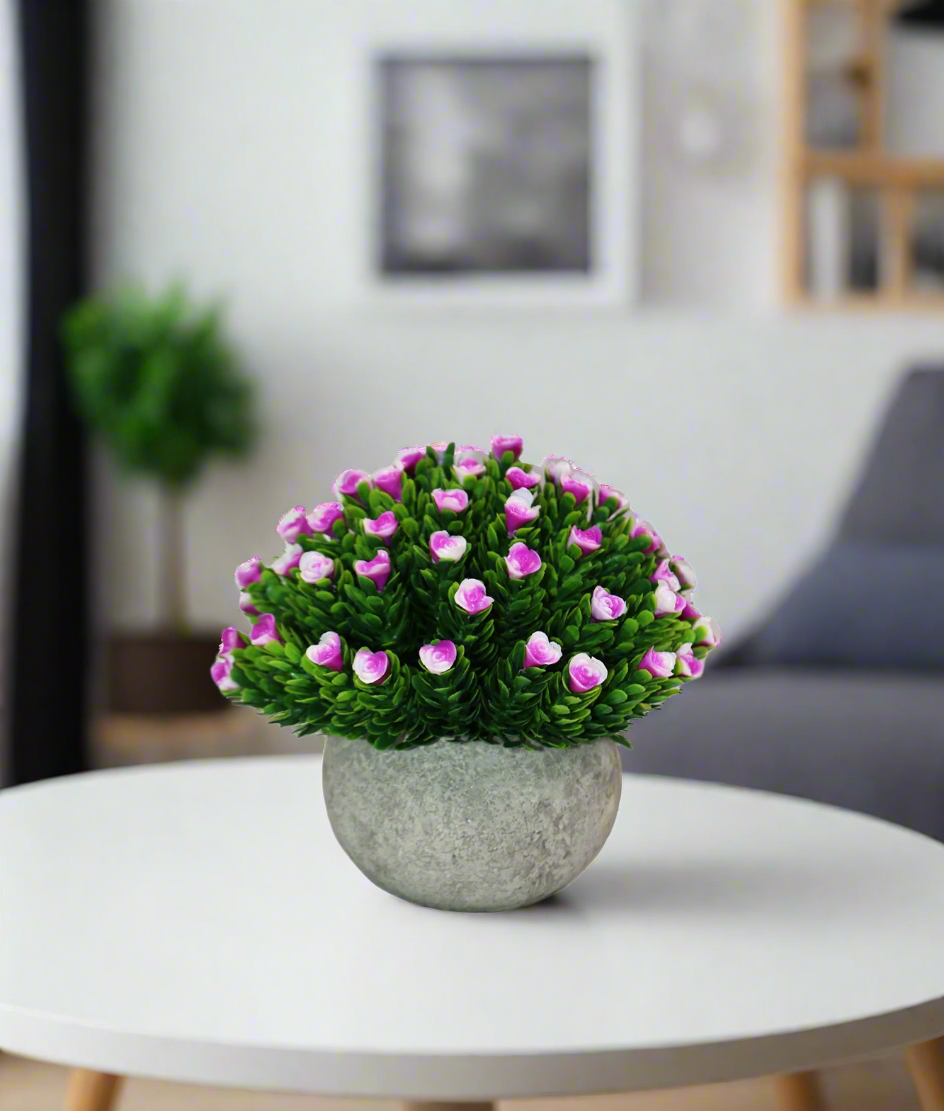 purple flower with ceramic pot china 425-3