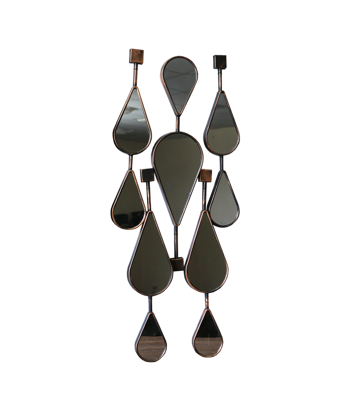 wall mirror teardrop antique china (21"x5")(19"x4")