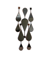 wall mirror teardrop antique china (21"x5")(19"x4")