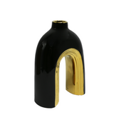 ceramic vase 1pc black china 9077