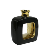 ceramic vase 1pc small black china 9080