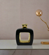 ceramic vase 1pc small black china 9080