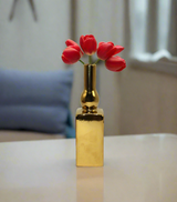 ceramic vase 1pc golden china 40015