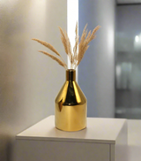ceramic vase 1pc golden china 40017