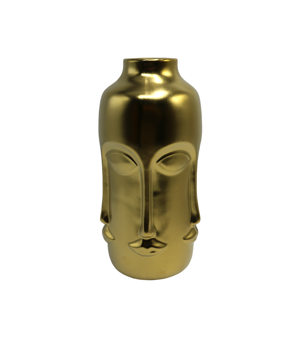 ceramic vase 1pc golden face china