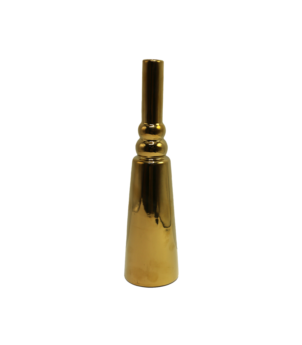 ceramic vase 1pc golden china 40016