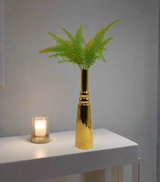 ceramic vase 1pc golden china 40016