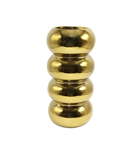 ceramic vase 1pc golden china 343