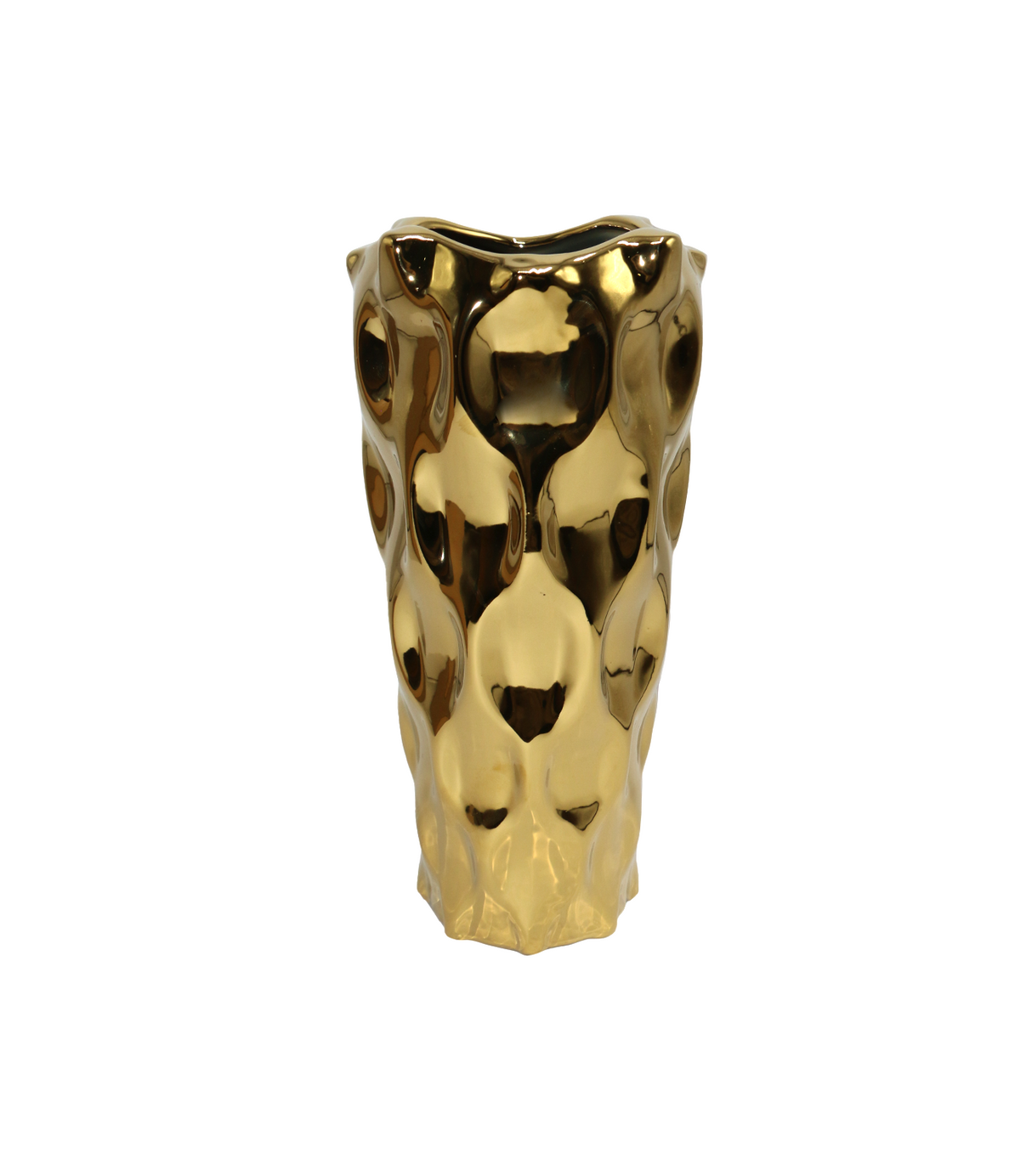 ceramic vase 1pc golden china 347