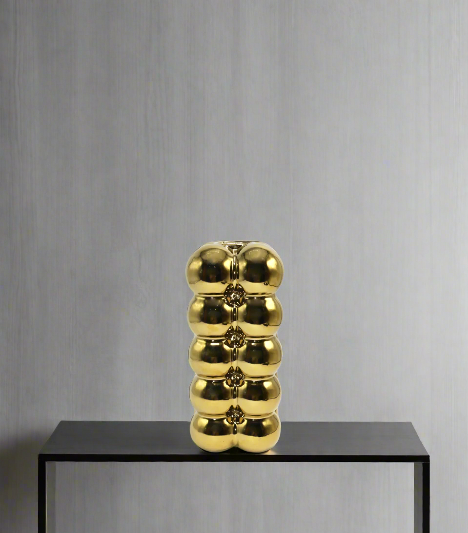 ceramic vase 1pc golden china 340