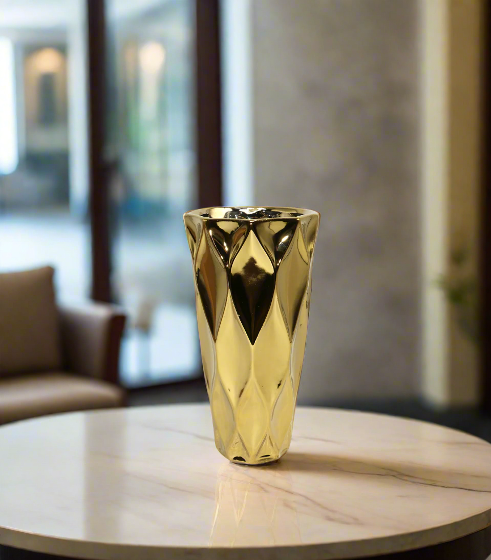 ceramic vase 1pc golden china 365