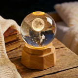 3d crystal moveable globe china