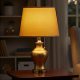 table lamp ceramic golden with golden gani small "20x12"