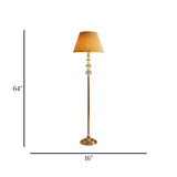 floor lamp 3 crystal champagne 64"x16"