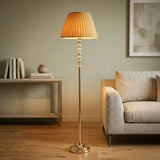 floor lamp 3 crystal champagne 64"x16"