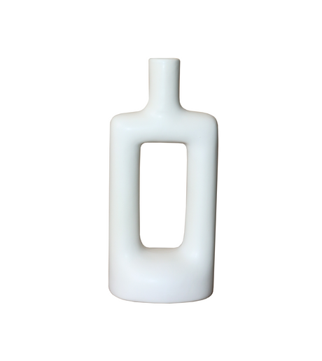 ceramic vase white china 92003