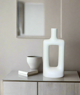 ceramic vase white china 92003