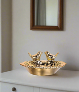 ceramic candy bowl golden china 72431