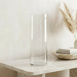 glass vase large 12"x4" china