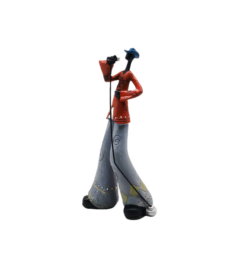 statue singer china (10"x4.5")