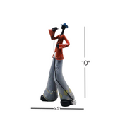 statue singer china (10"x4.5")