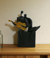 statue couple with guitar china (9.5"x8.5")