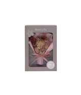 wish card with dry pink flower bouquet china (7"x5")