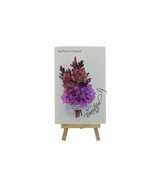 wish card with purple flower china (6.5"x4.2")