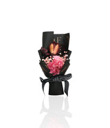gift box with pink flower bouquet china (10"x4.5")