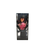 gift box with pink flower bouquet china (10"x4.5")