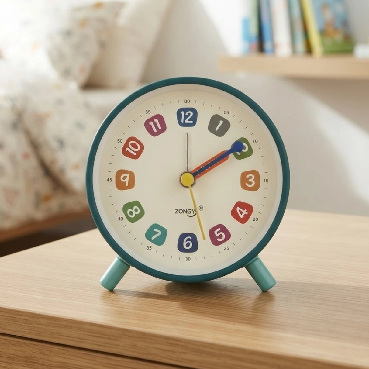 alarm clock round green 4''x4'' china